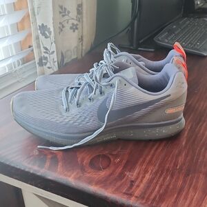 Nike Womens Air Zoom Pegasus 34 Shield Gray Running Shoes